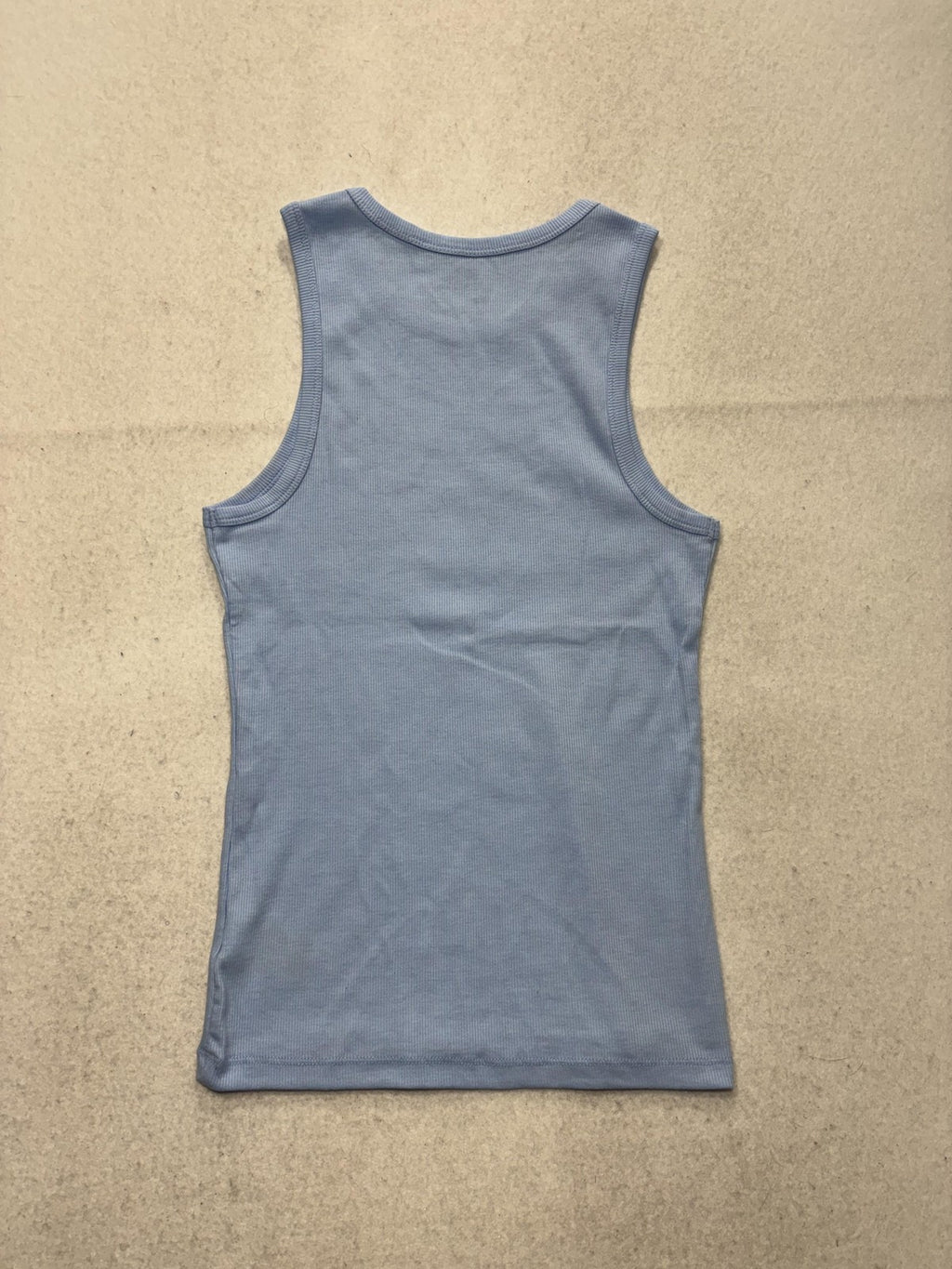 No Boundaries Tank Top Juniors S Blue Round Neck Ribbed Knit Basic Stretch 3R584