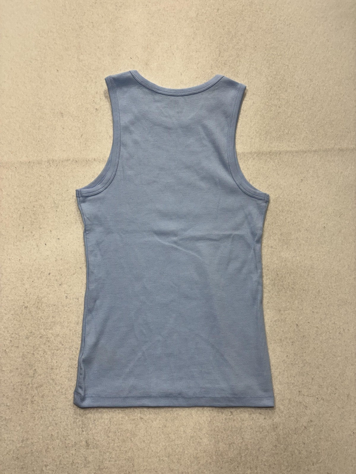 No Boundaries Tank Top Juniors S Blue Round Neck Ribbed Knit Basic Stretch 3R584