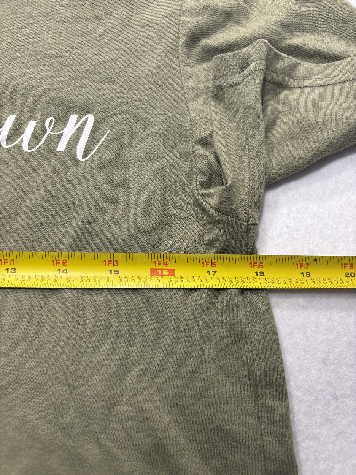 George Shirt Mens Small Green Home Grown Texas Graphic Glitter T-Shirt GM226097