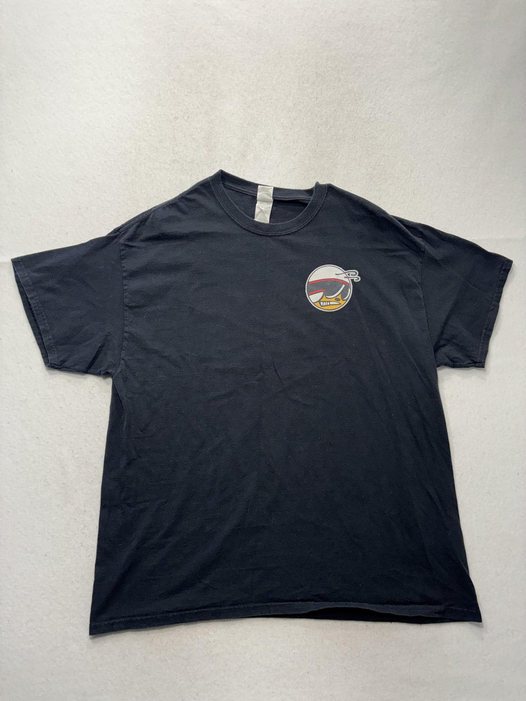 Gildan Mens XL Black Dodge Scat Pack Club Logo Graphic Tee Muscle Car Mopar
