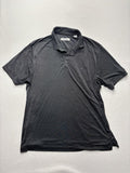Tommy Bahama Polo Shirt Mens 2XL Gray Island Zone Striped Moisture Wicking