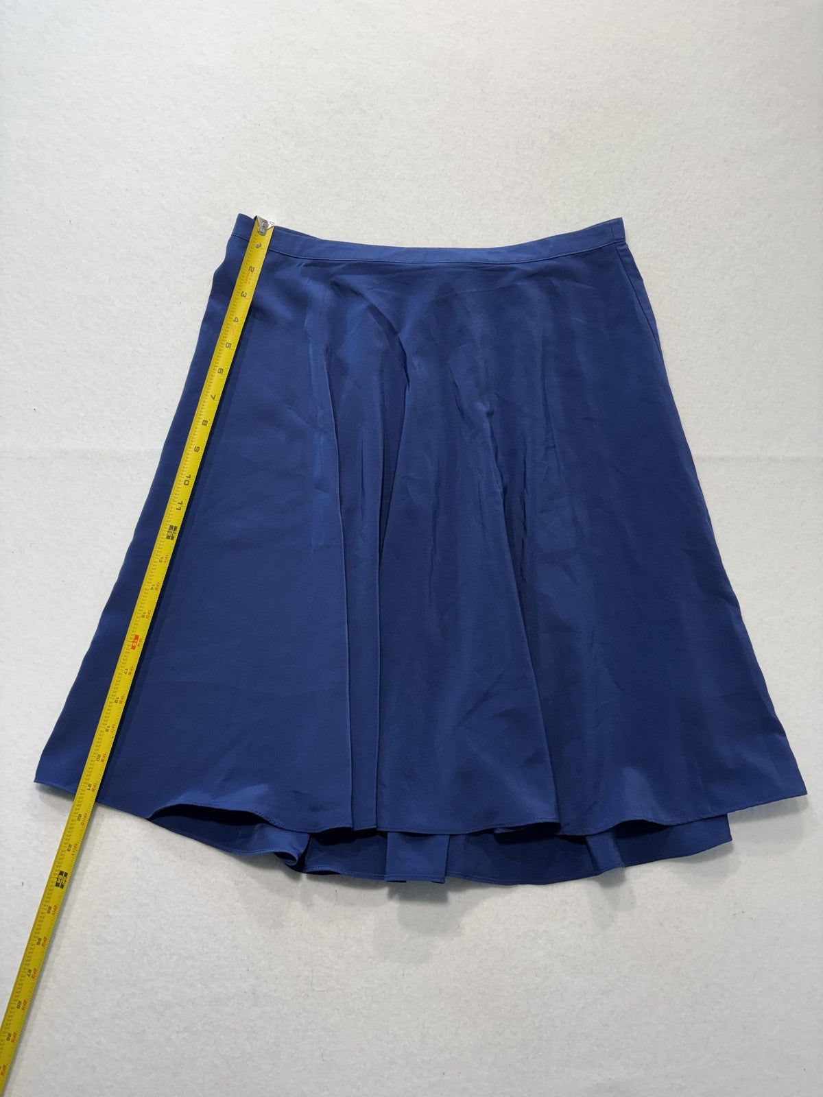 Banana Republic Skirt Womens 4 Blue Pleated Chiffon Knee Length Lined Flowy