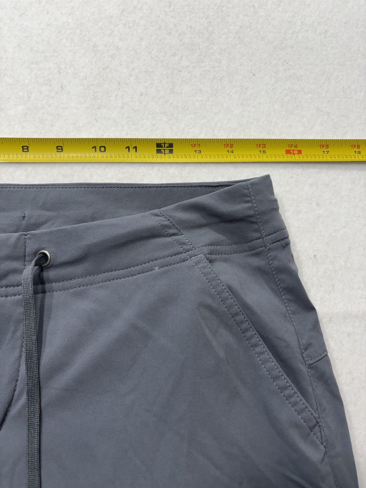 Columbia Track Pants Womens 6 Gray Drawstring Stretch Hiking Outdoor Travel