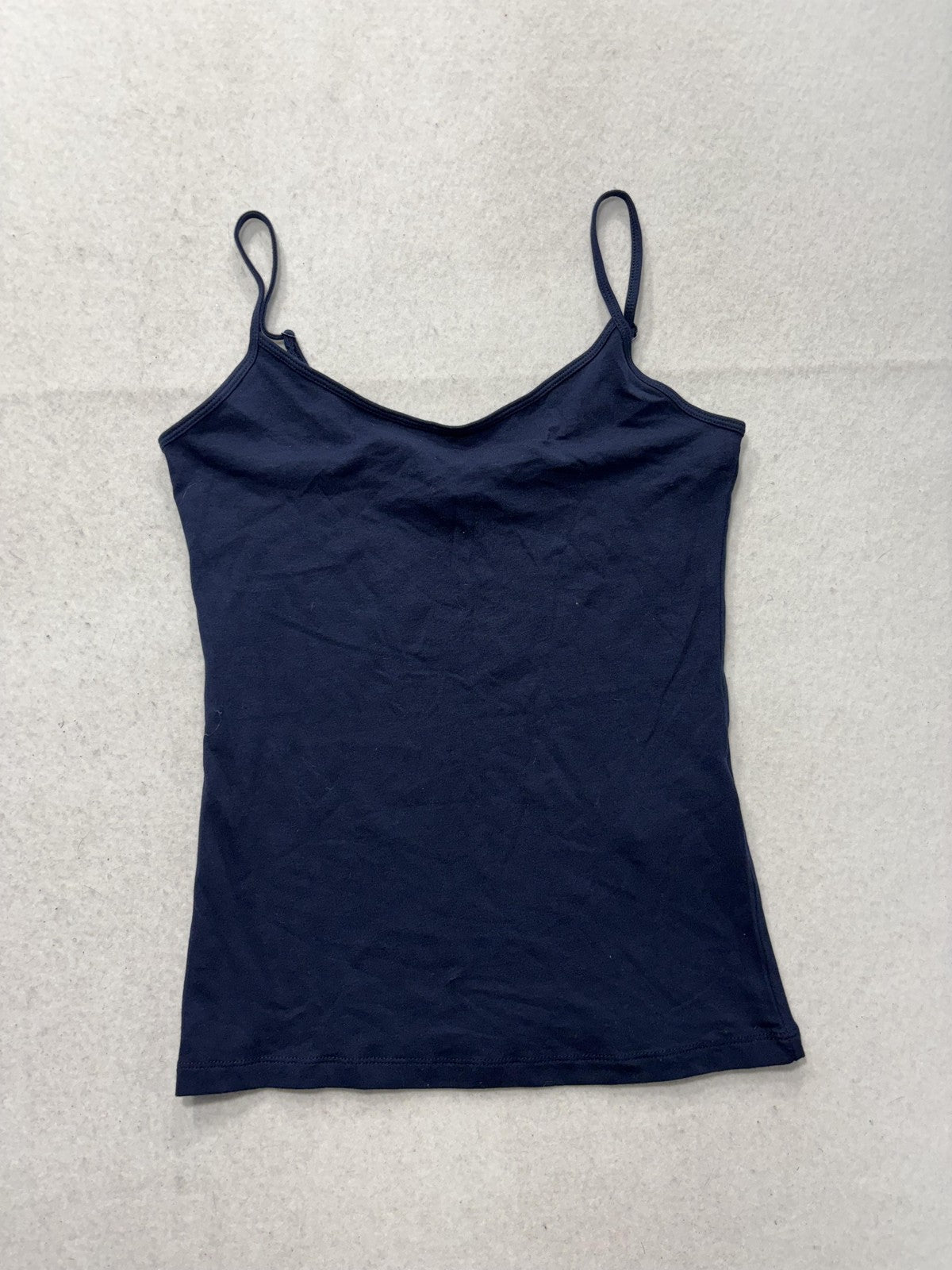 Forever 21 Tank Top Womens M Blue Camisole Adjustable Spaghetti Strap Basic