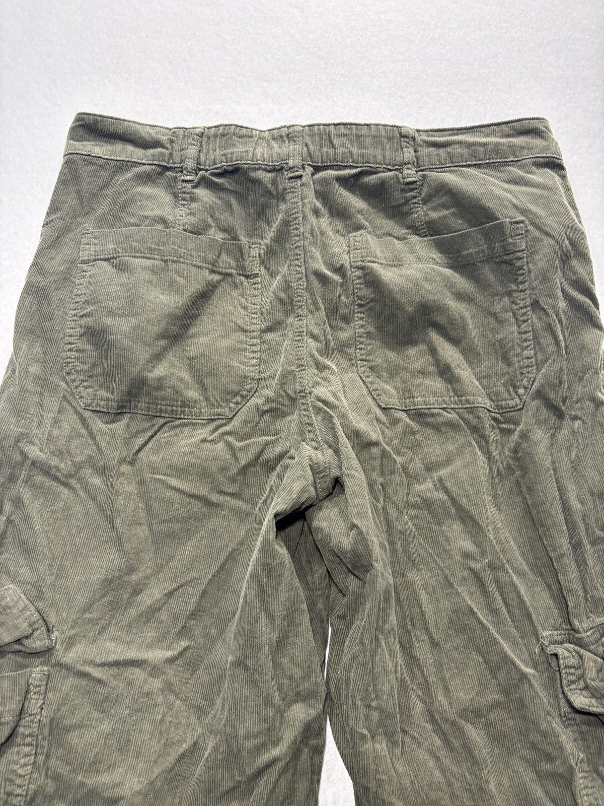Angel Kiss Green Corduroy Cargo Pants Juniors 11/30 Straight Leg 79374JC00084RJ