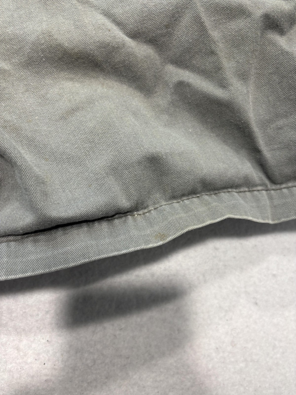 Premier International Shorts Womens 16 Gray Cargo Pleated Twill Relaxed RN67227