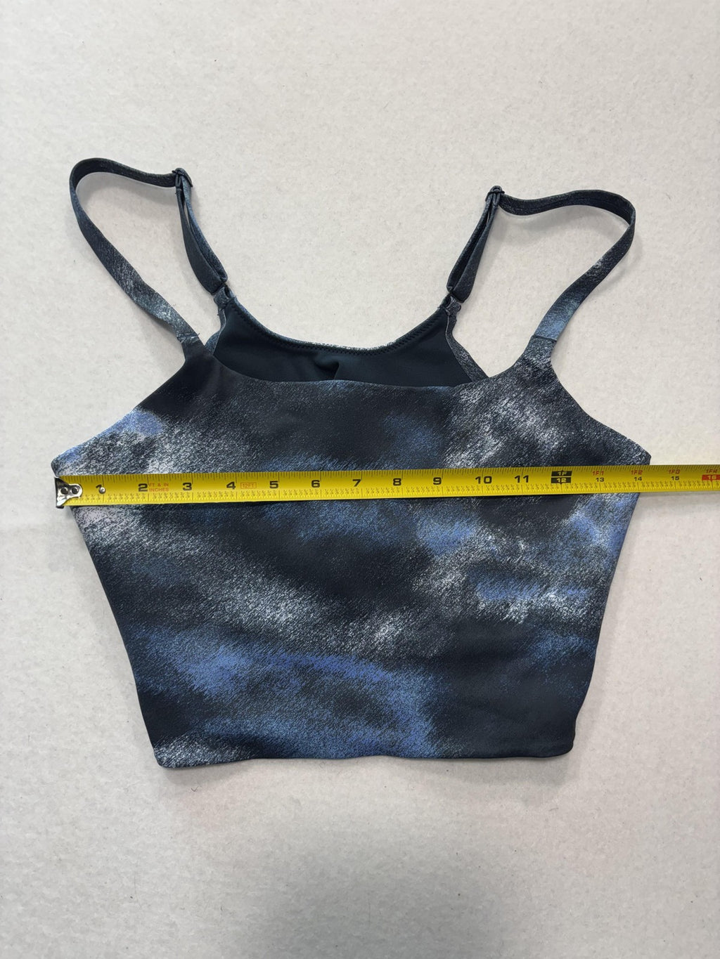 Nike Sports Bra Womens Large Blue Tie Dye Adjustable Strap Low Support Training