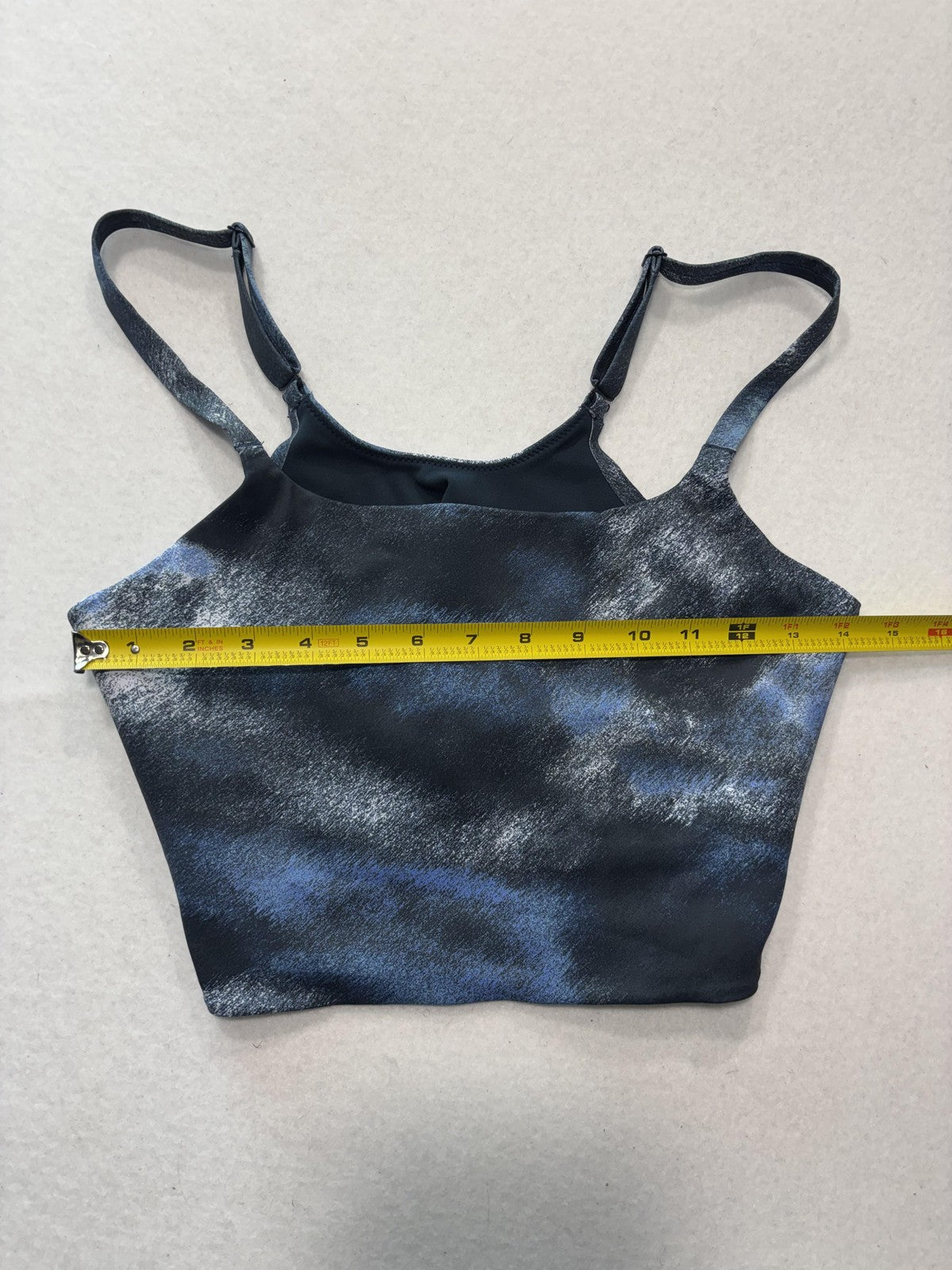 Nike Sports Bra Womens Large Blue Tie Dye Adjustable Strap Low Support Training