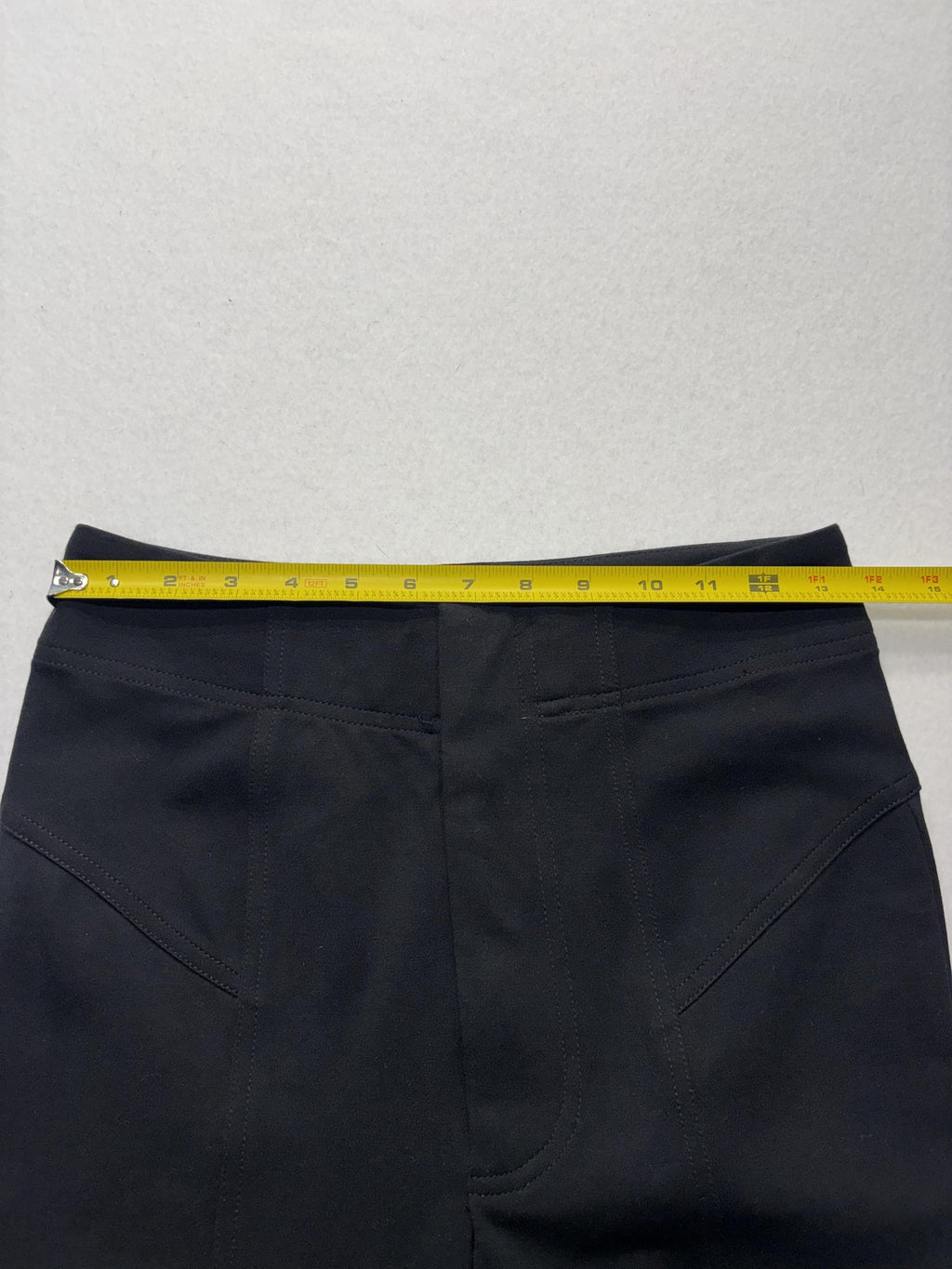 Free People Leggings Womens 6 Black Knit Elastic Waist Ankle Stretch Pull On