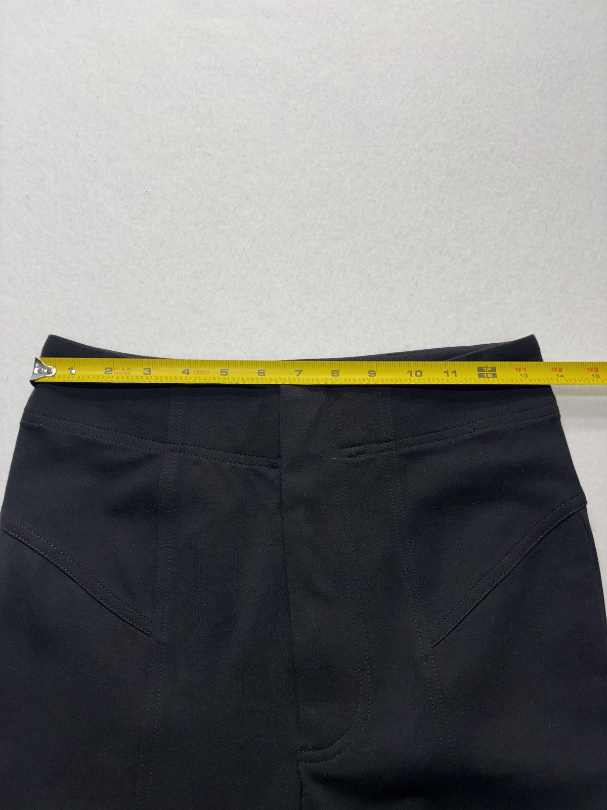Free People Leggings Womens 6 Black Knit Elastic Waist Ankle Stretch Pull On