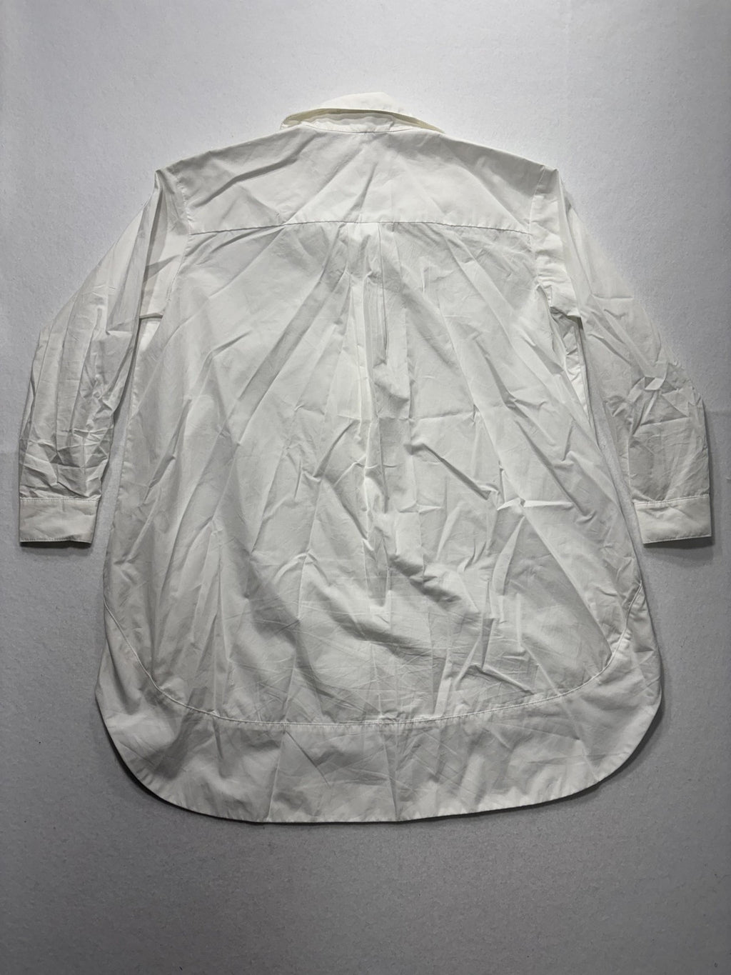 SBJ Austin Shirt Womens One Size White Long Tunic Button Front Cotton Top