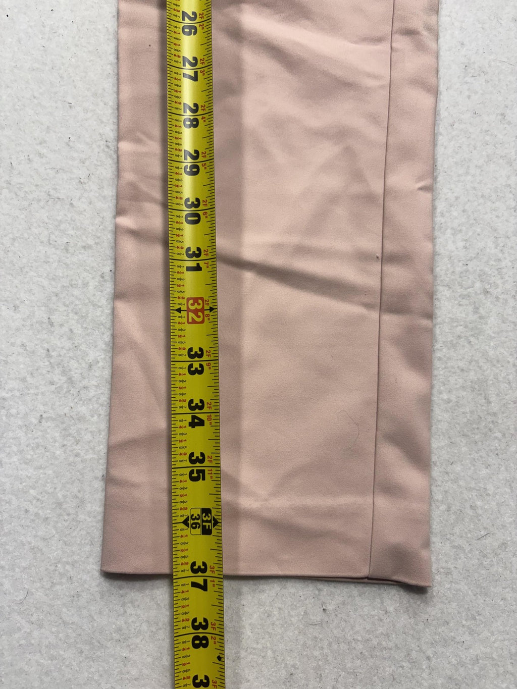 Anne Klein Dress Pants Womens 8 Pink Twill Straight Leg Gold Button Work Career
