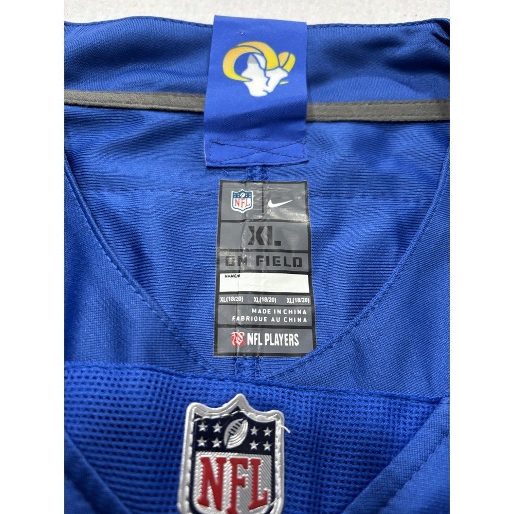 Los Angeles Rams Jersey Boys XL Blue NFL Football Nike Jalen Ramsey 5 On Field