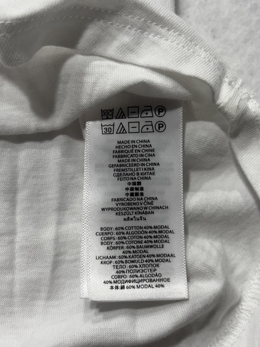 MICHAEL Michael Kors Top Womens Small White Scoop Neck Beaded Long Sleeve Jersey