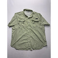 Columbia PFG Super Bahama Shirt Mens 2XL Green Short Sleeve Fishing Button Up