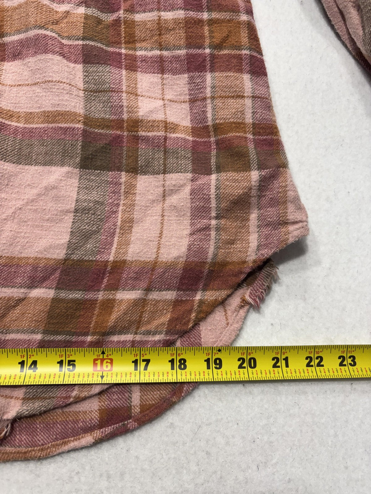 American Eagle Outfitters Button Up Shirt Womens Small Pink Plaid Flannel Casual