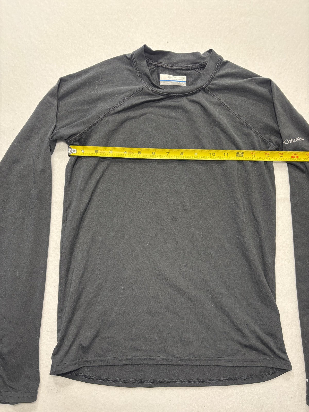 Columbia Shirt Youth Large 14/16 Black Omni-Shade Long Sleeve Sun Protection
