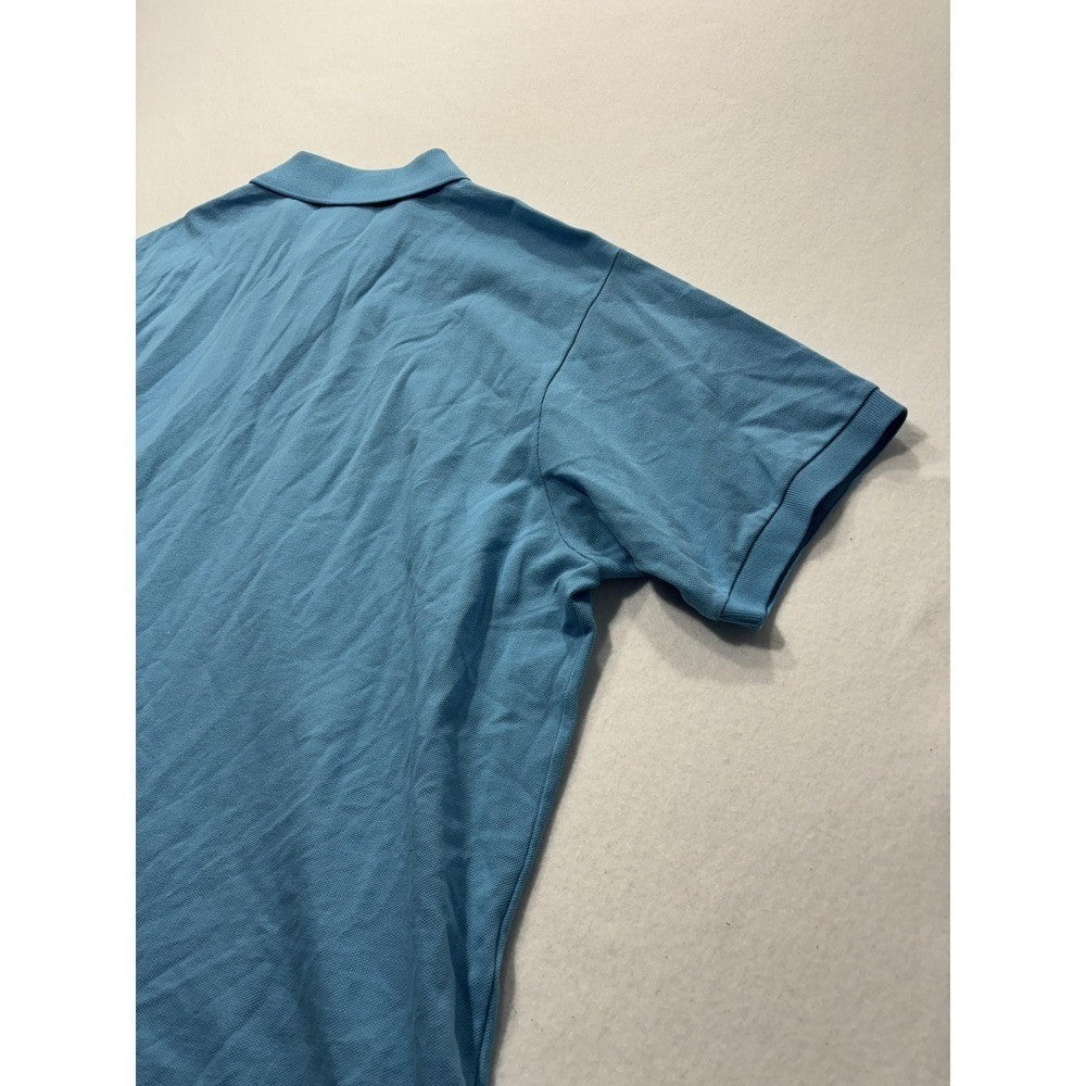 Lacoste Polo Shirt Mens 3XL Blue Classic Fit Pique Cotton Short Sleeve Logo