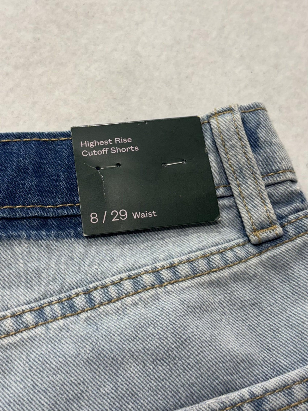 Wild Fable Shorts Womens 8 Blue Highest Rise Cutoff Denim Distressed Raw Hem