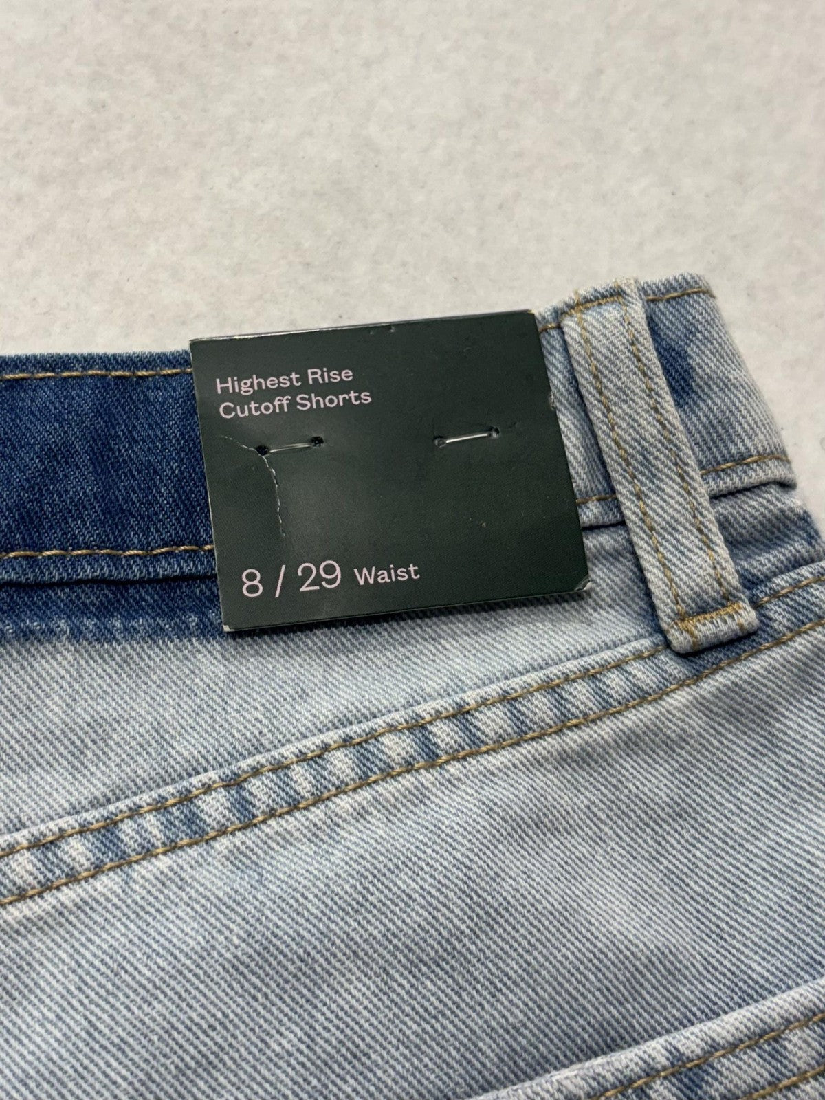Wild Fable Shorts Womens 8 Blue Highest Rise Cutoff Denim Distressed Raw Hem