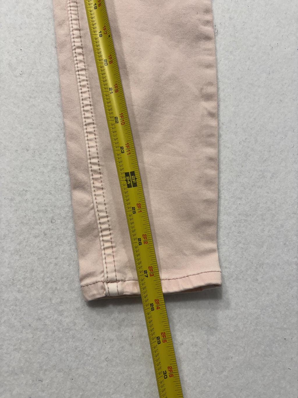 White House Black Market HR Sculpt Skinny Jeans Womens 00 Pink High Rise Stretch