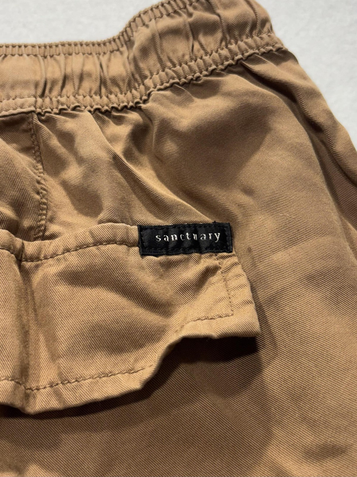 Sanctuary Cargo Pants Womens M Brown Lyocell Twill Straight Leg XP9169E1