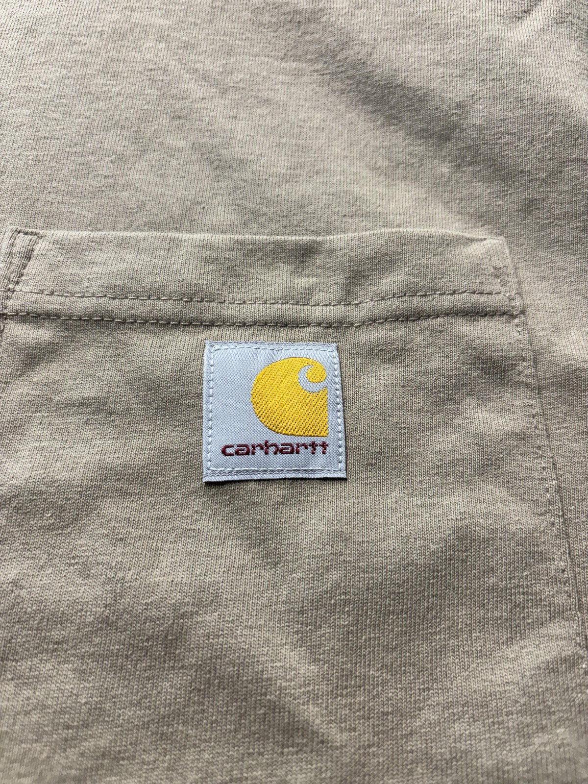 Carhartt Shirt Mens Small Brown Loose Fit Pocket T-Shirt Short Sleeve Workwear