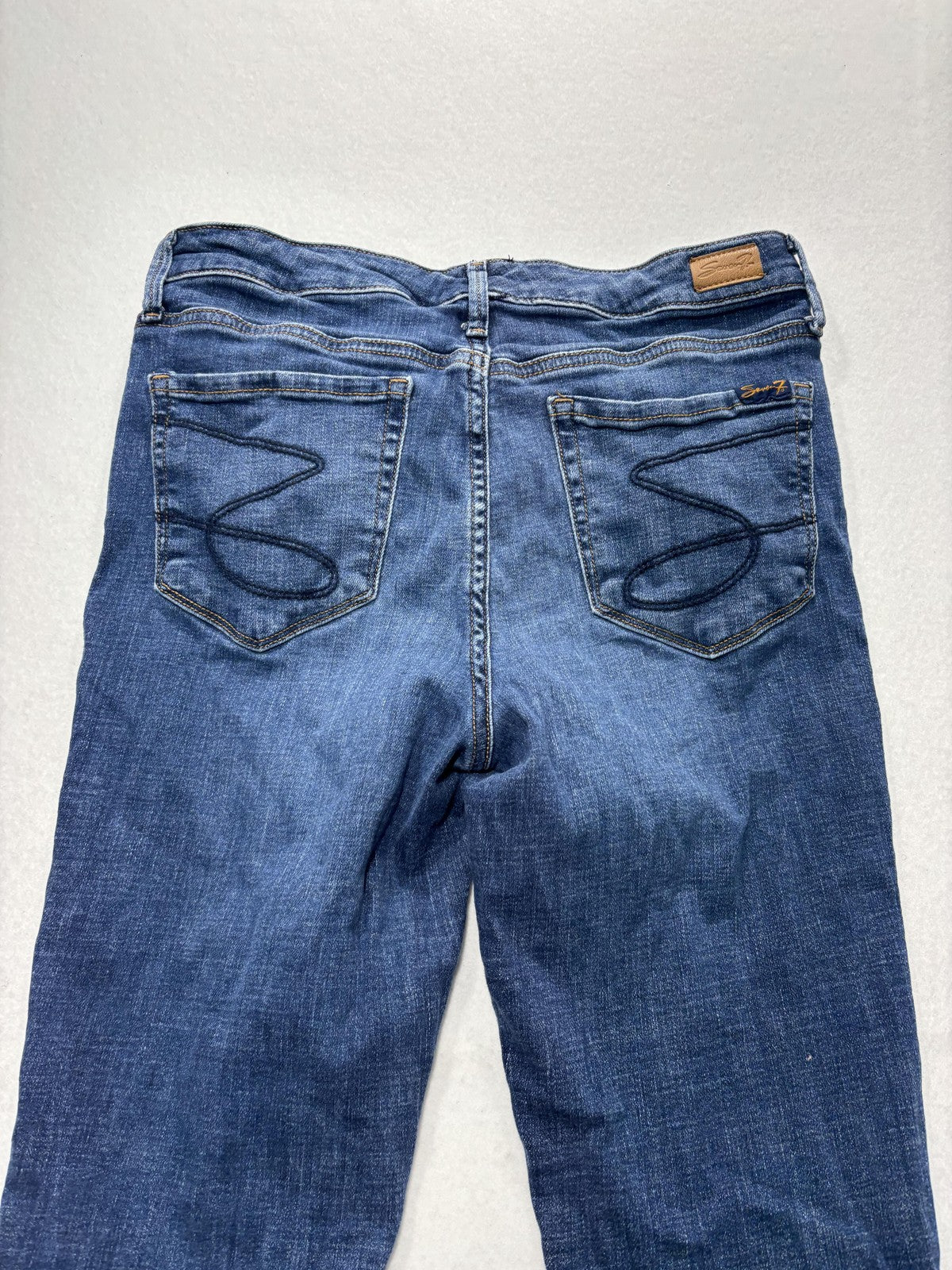 Seven7 Jeans Womens 6 Blue Medium Wash Metro Ultra High Rise Skinny 29x29.5