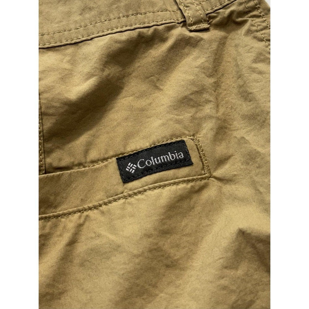Columbia Mens Chino Shorts 38 Beige 8 Inseam Lightweight Lined AM4471 Khaki
