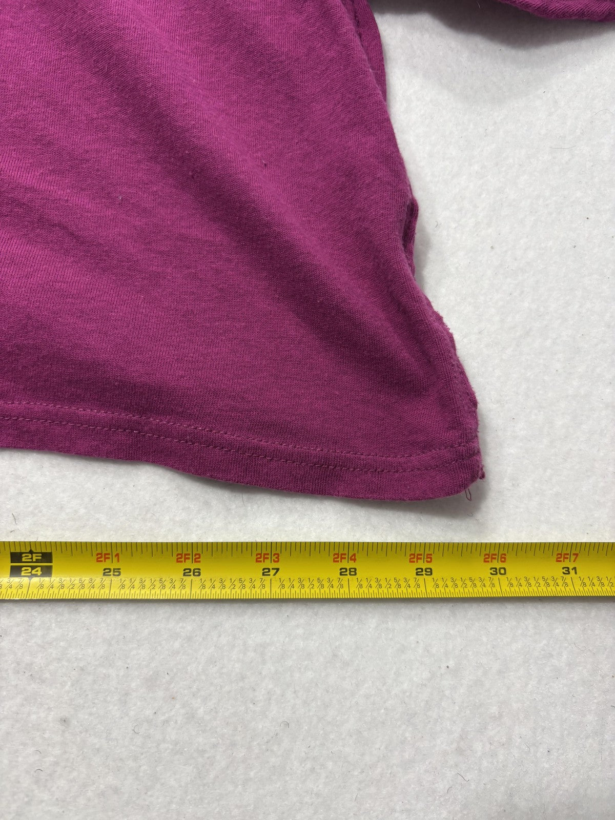 We The Free Shirt Womens Medium Purple Scoop Neck Long Balloon Sleeve Cropped