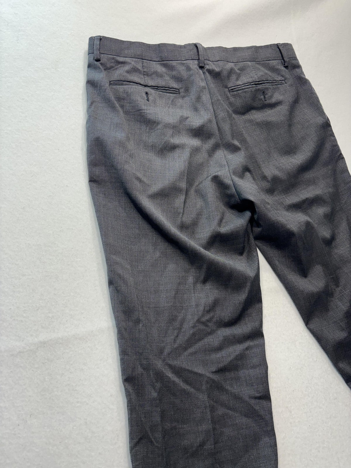 Banana Republic Dress Pants Mens 35x31 Gray Tailored Slim Fit Office Work