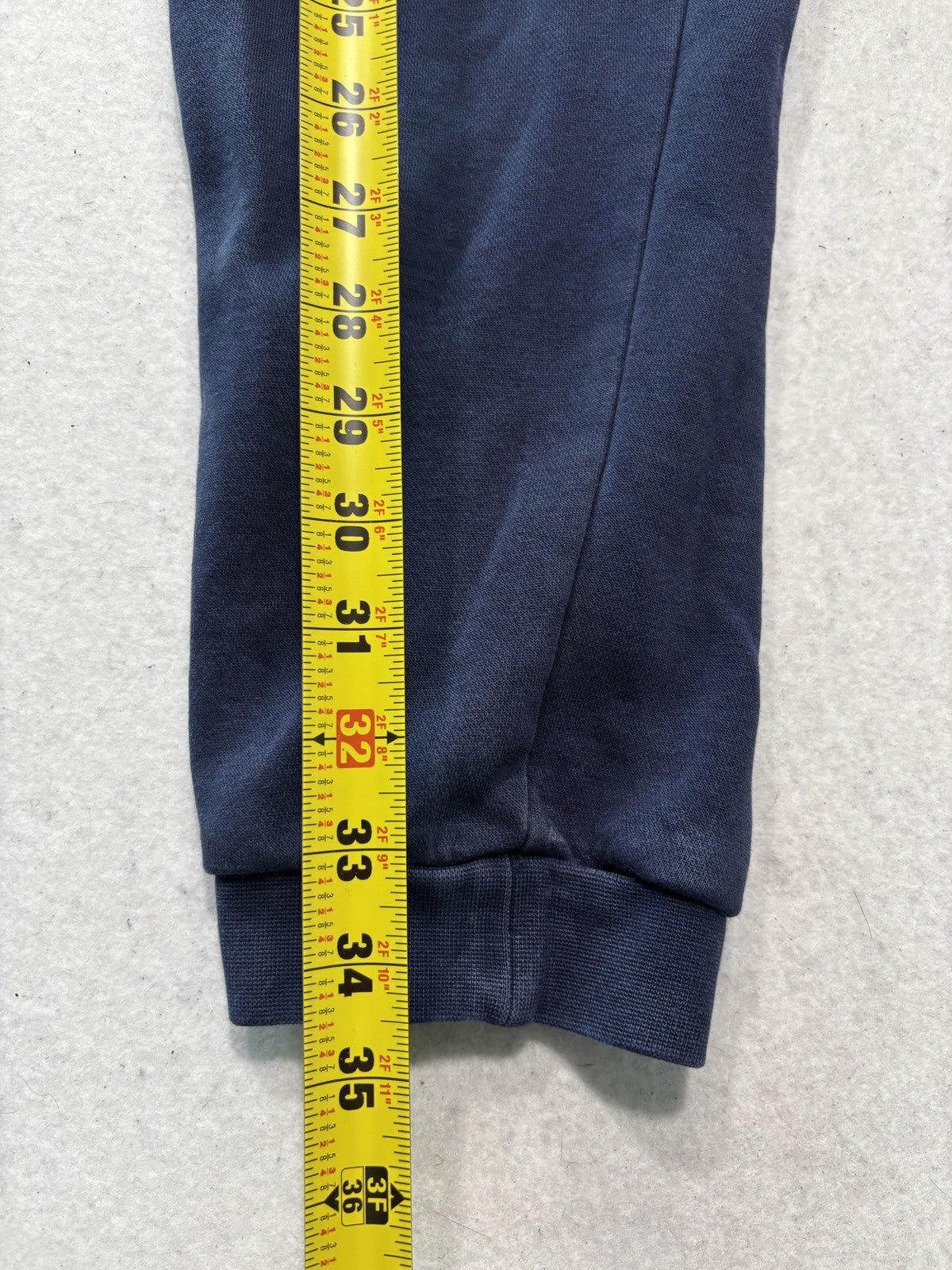 Nike Mens Large Blue Fleece Jogger Pants Elastic Waist Tapered Athletic RN56323