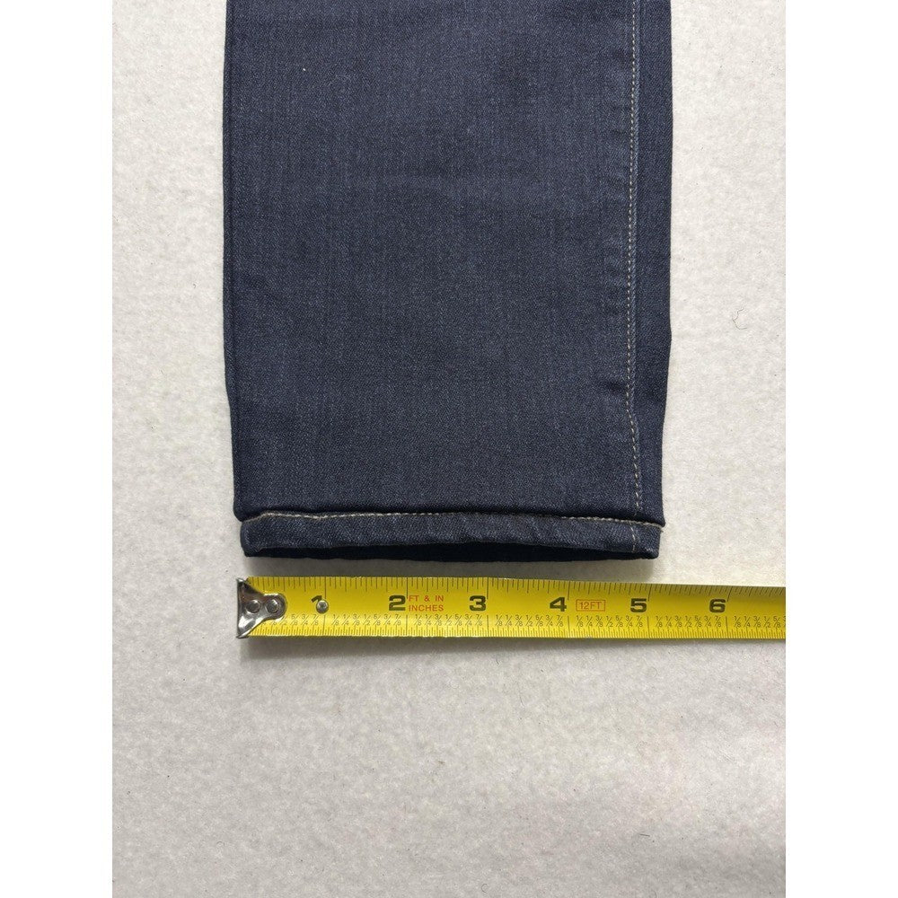 Paige Edgemont Jeans Womens 31 Blue Dark Wash Mid Rise Ultra Skinny 31x29.5 Zips