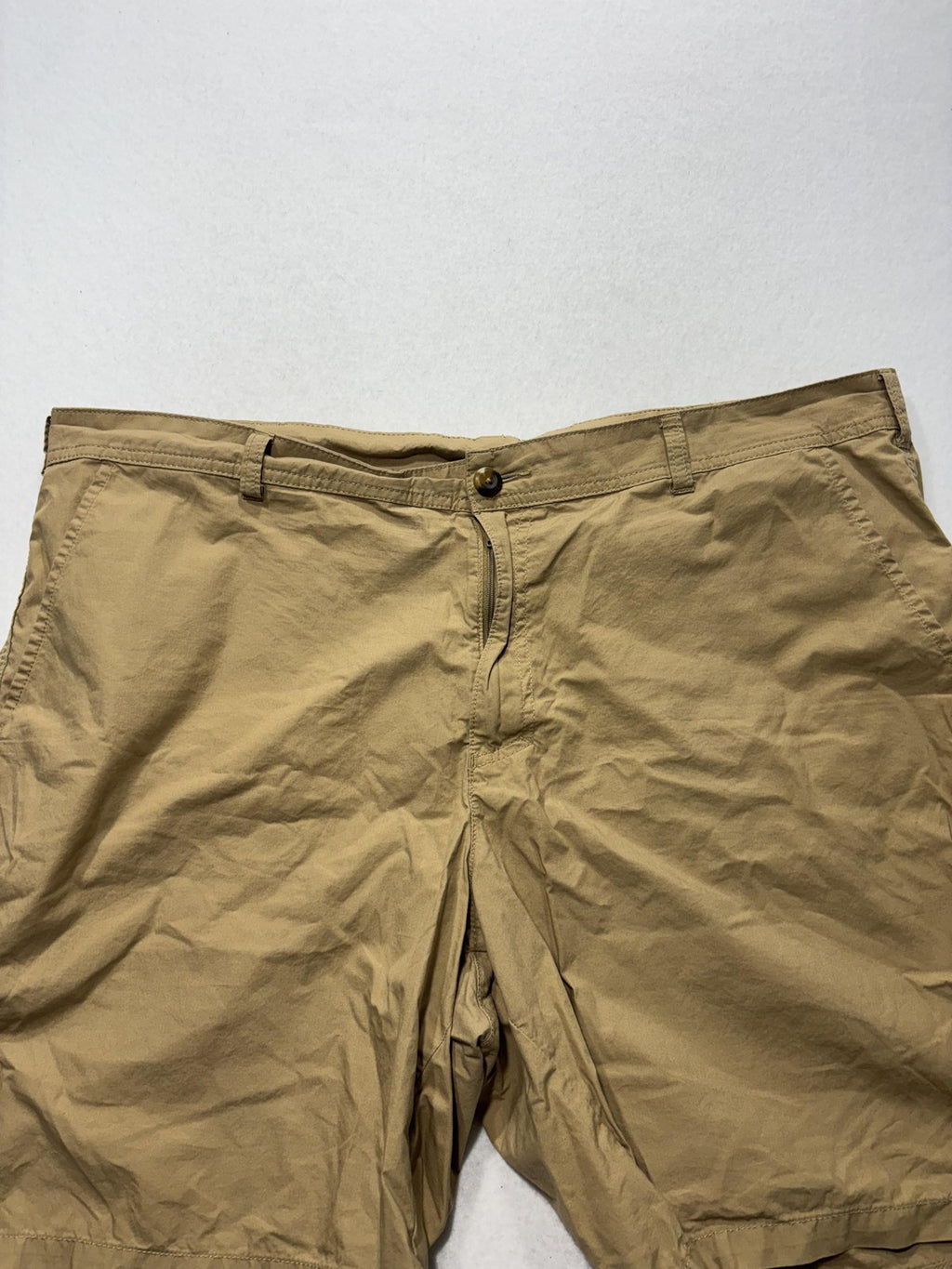 Columbia Chino Shorts Mens 40 Beige 9" Inseam Lightweight Canvas Casual Outdoor