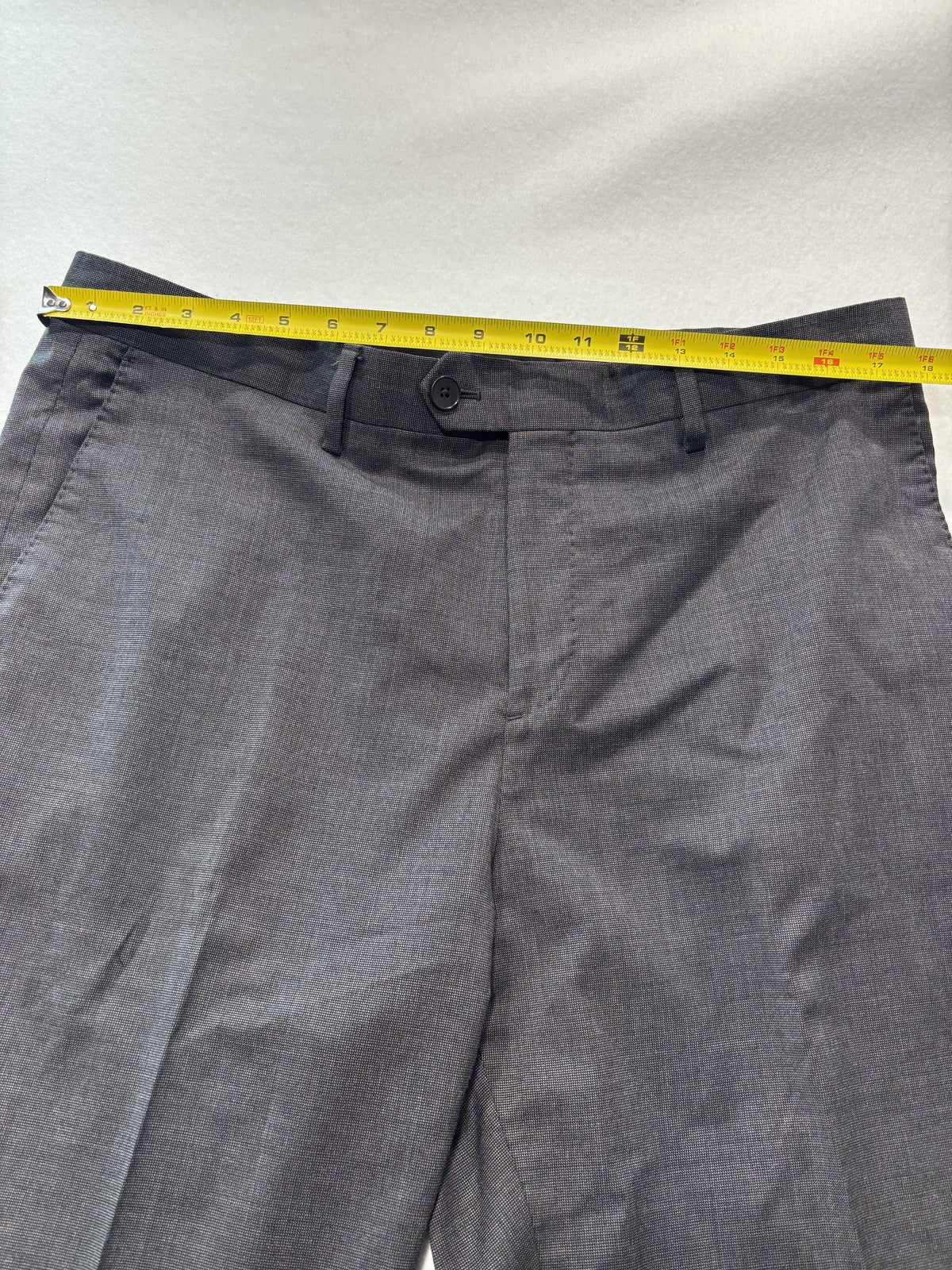 Banana Republic Dress Pants Mens 35x31 Gray Tailored Slim Fit Office Work