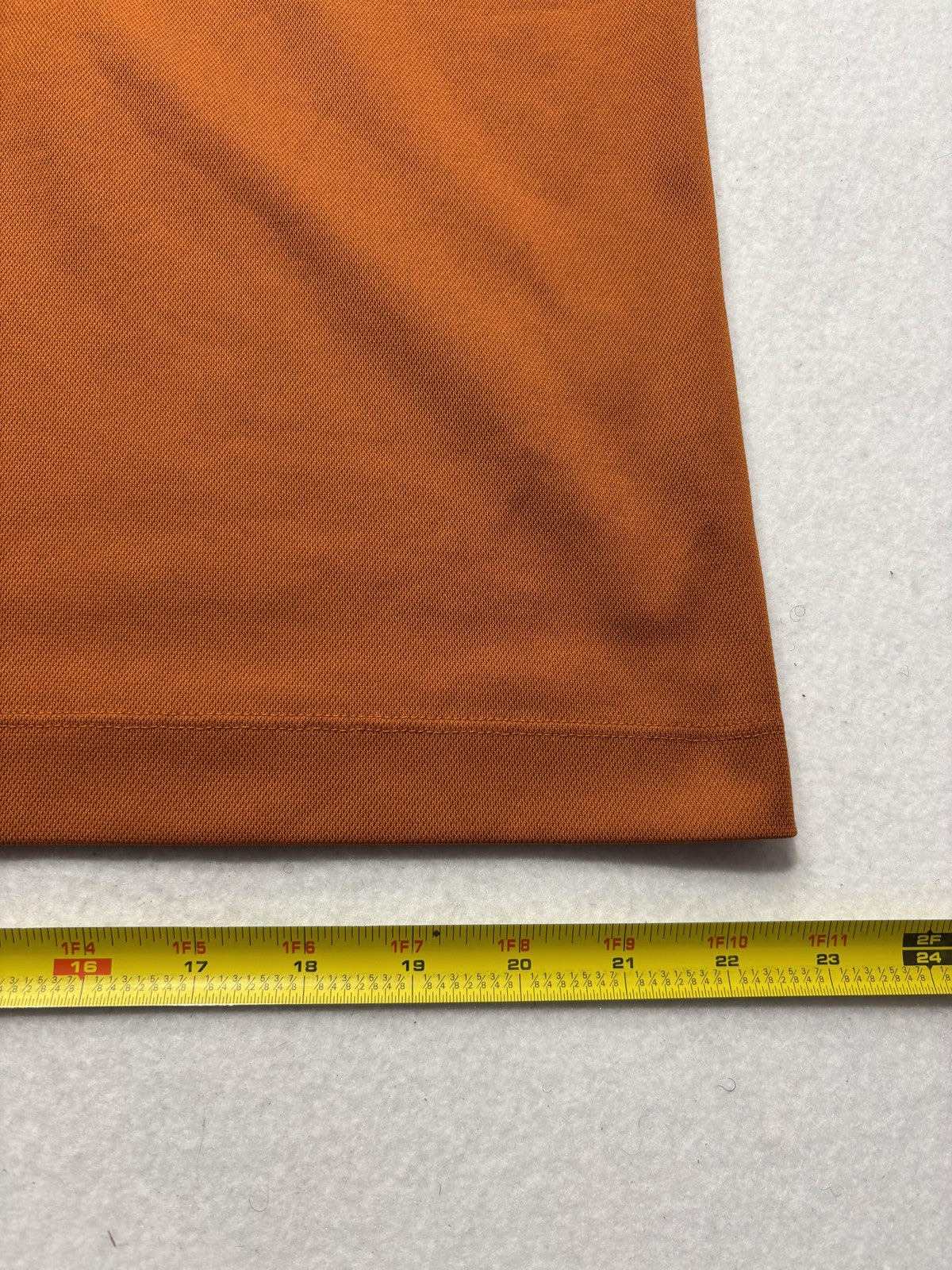 Nike Dri-FIT Golf Polo Shirt Mens Large Orange ETX Logo Short Sleeve Performance