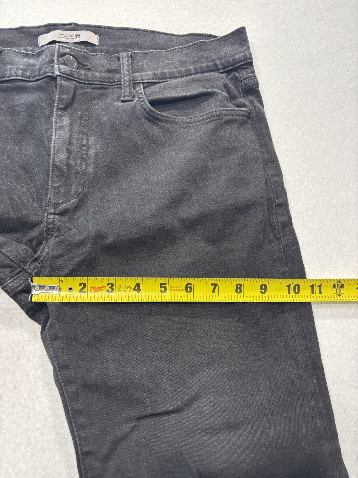 Joe's Jeans Slim Fit Jeans Mens 34x32 Gray Dark Wash Straight Cotton Blend Denim