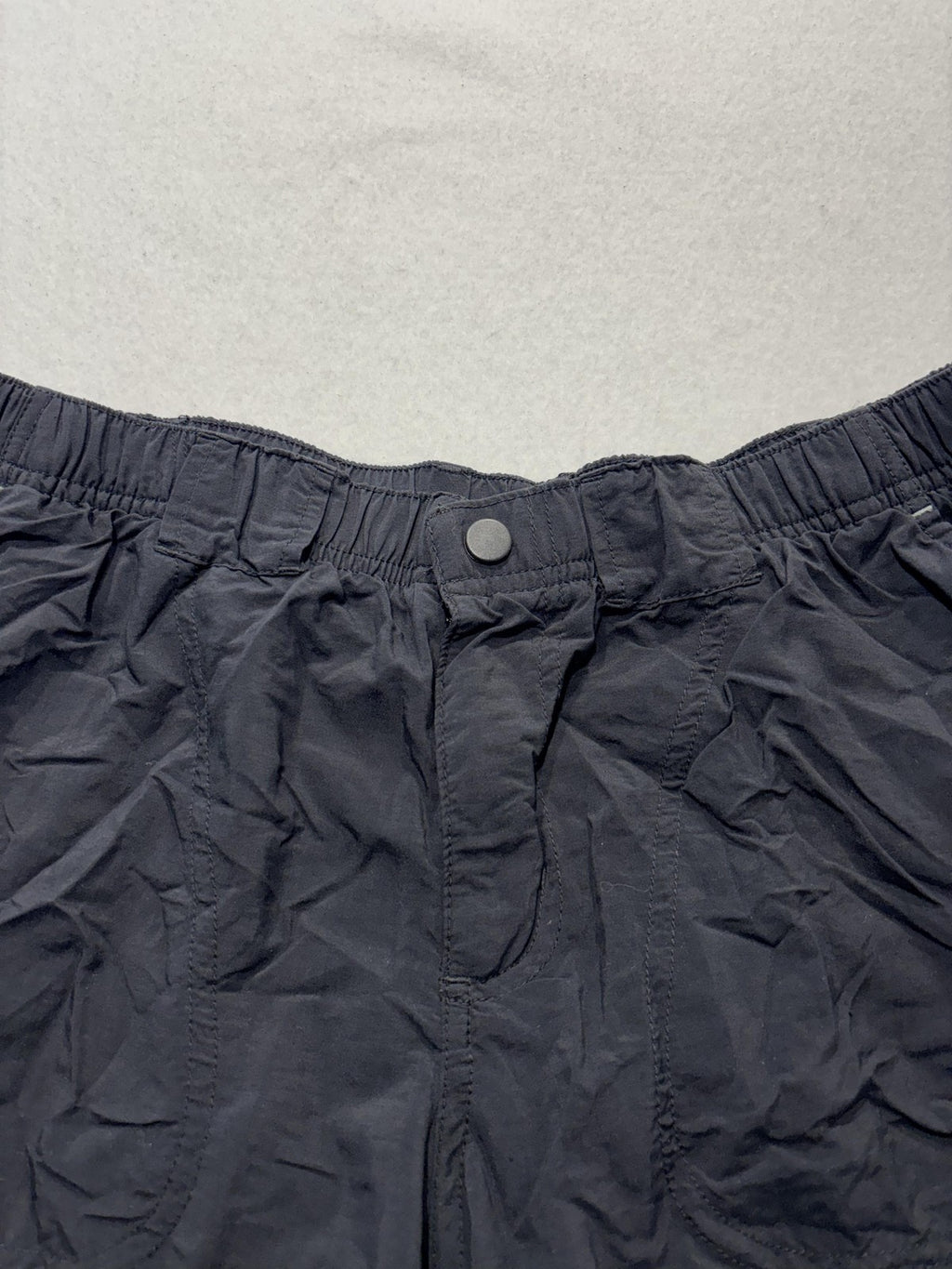 Columbia Swim Trunks Mens Small Black Elastic Waist Lined Pockets Lightweight