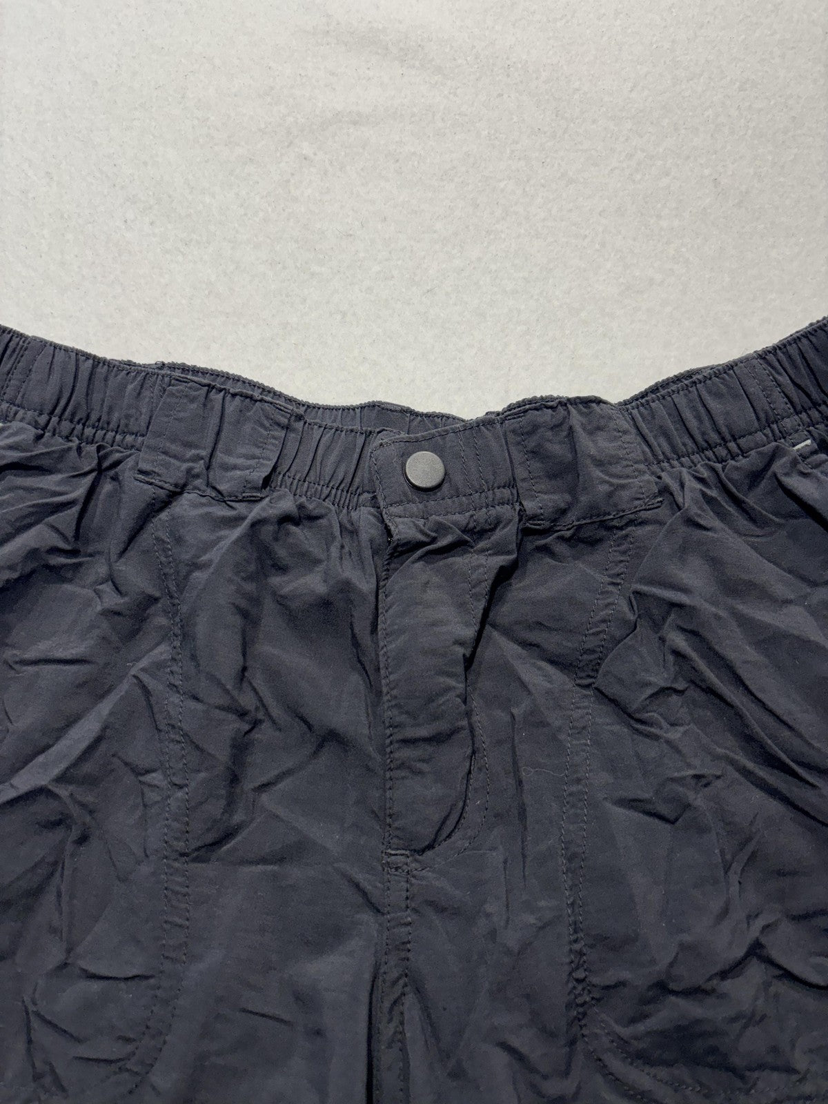 Columbia Swim Trunks Mens Small Black Elastic Waist Lined Pockets Lightweight