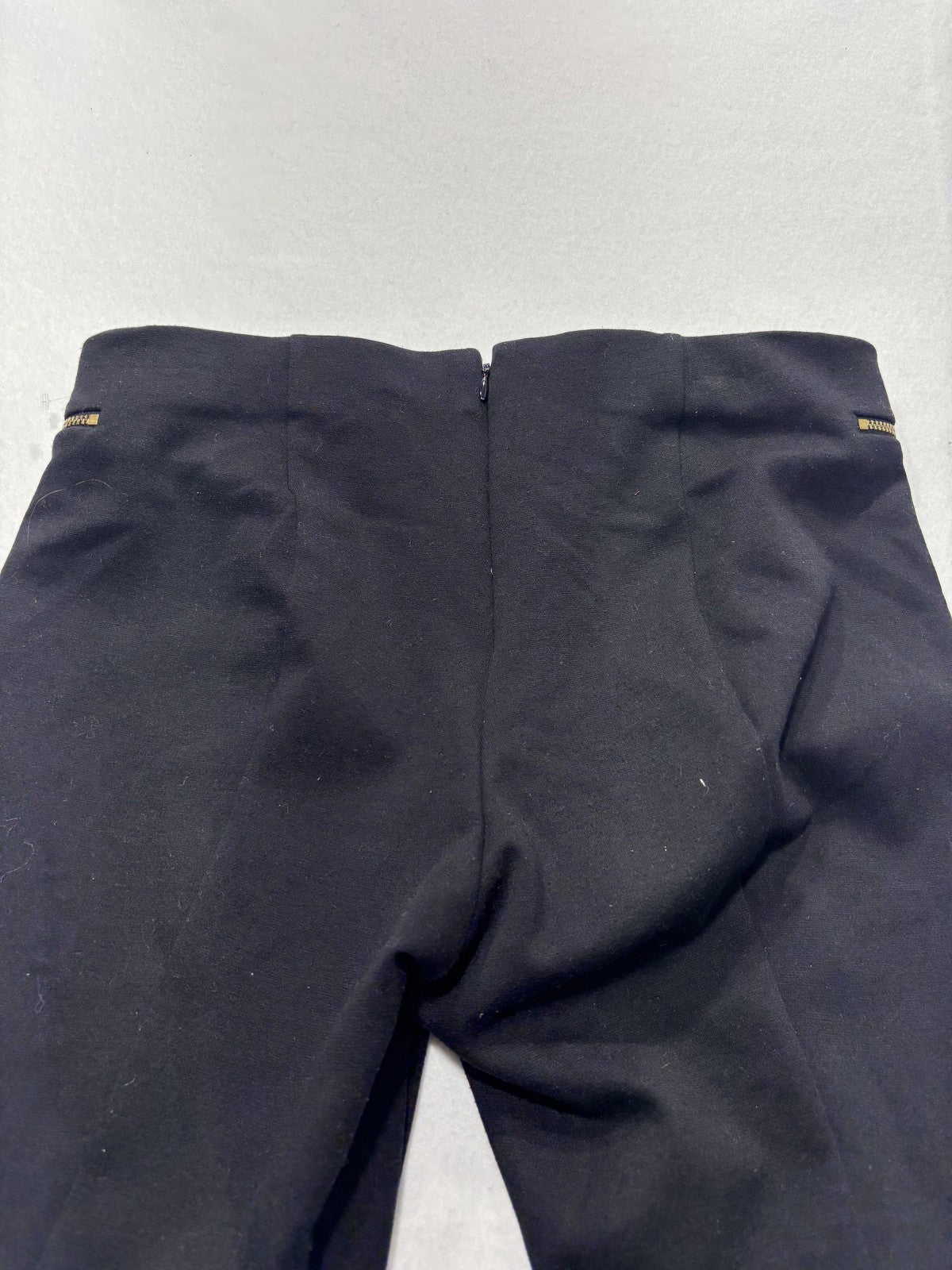MICHAEL Michael Kors Pants Womens 6 Black Ponte Slim Ankle Zip Pocket Stretch