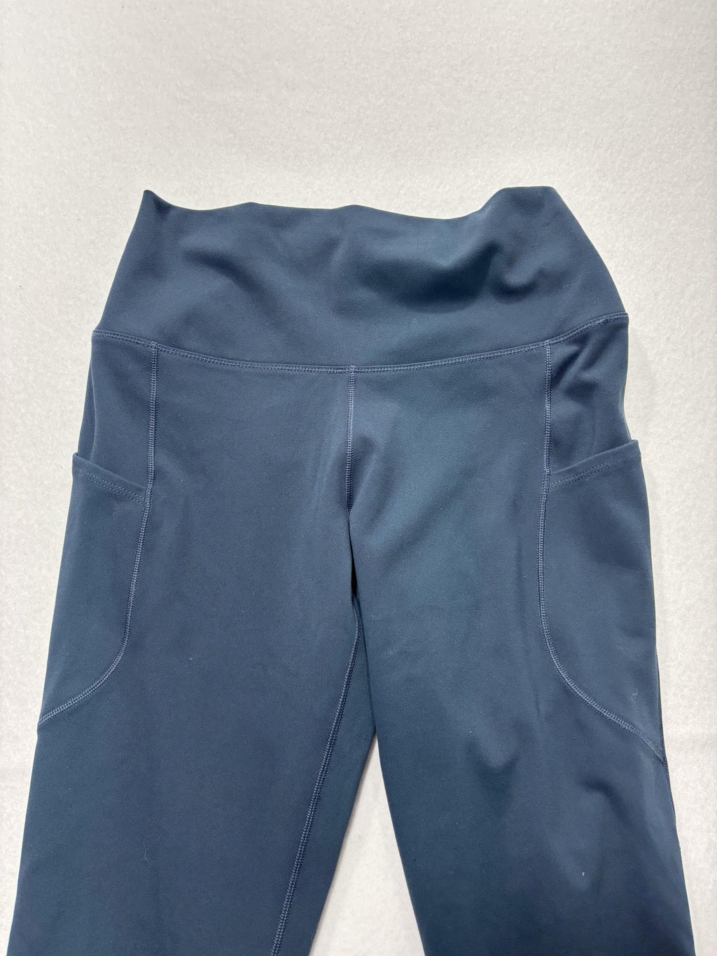 Nike One Leggings Womens Medium Blue Dri-FIT High Rise Pocket Ankle Athletic
