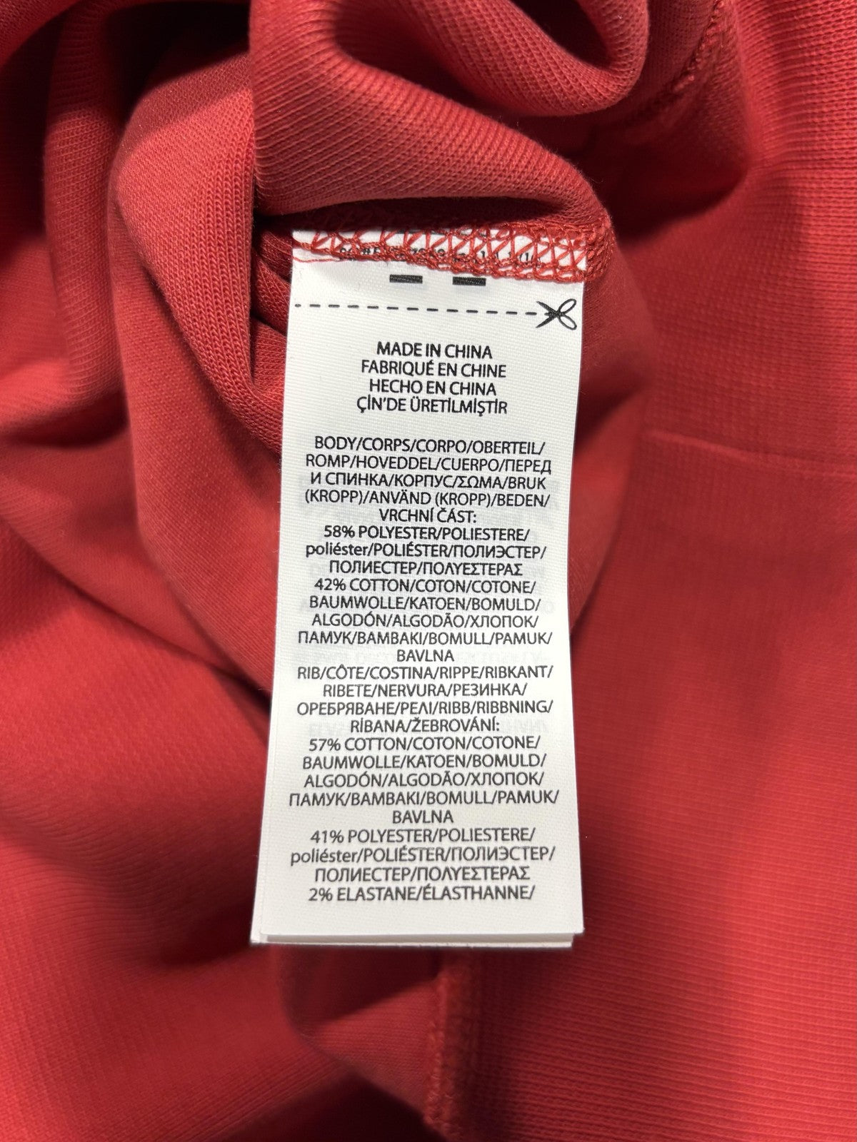 Polo Ralph Lauren Sweatshirt Mens Medium Red Crew Neck Logo Pullover Embossed