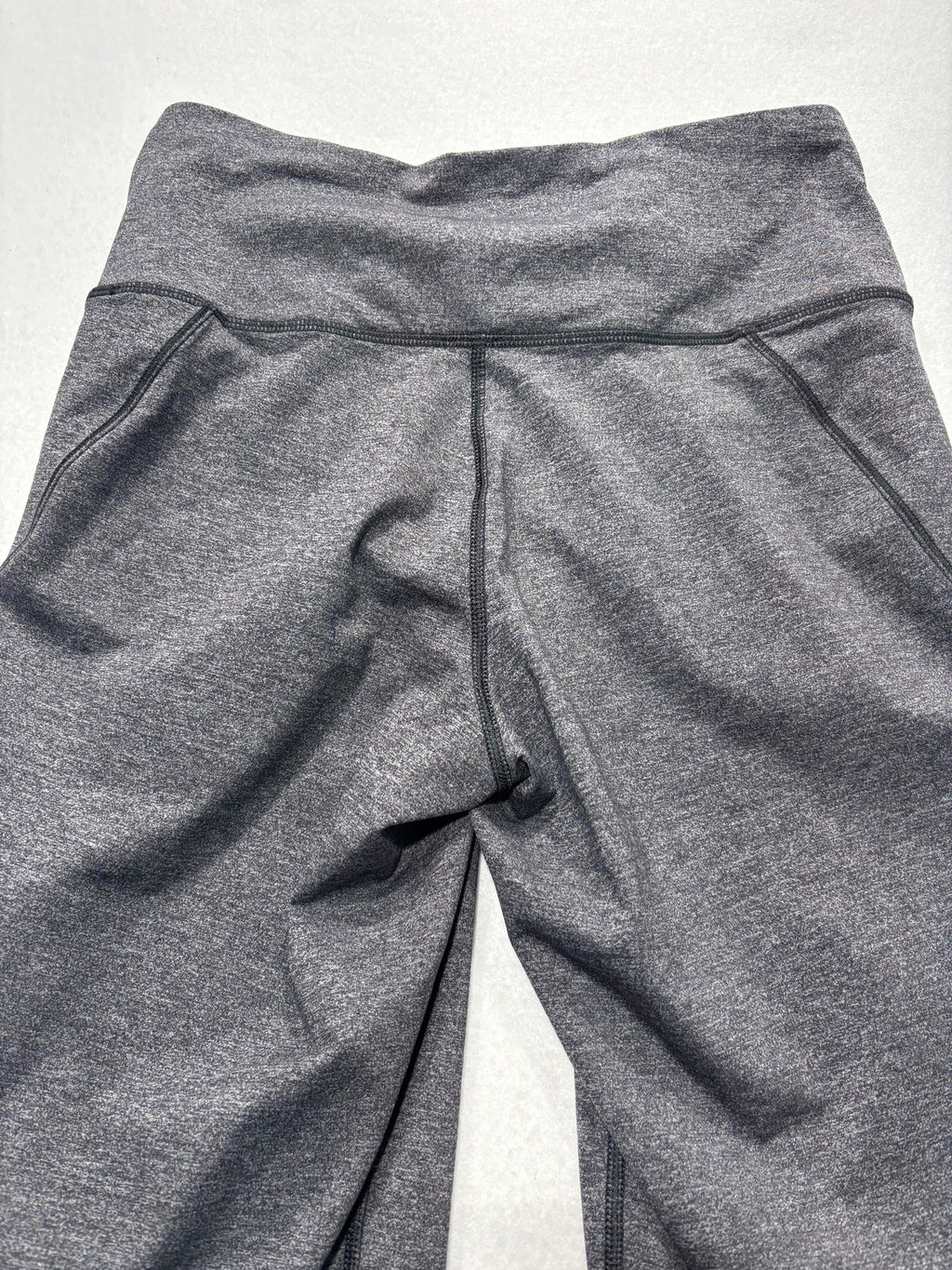 Lululemon Leggings Womens 4 Gray High Rise Zip Pocket 26" Inseam Ankle Running