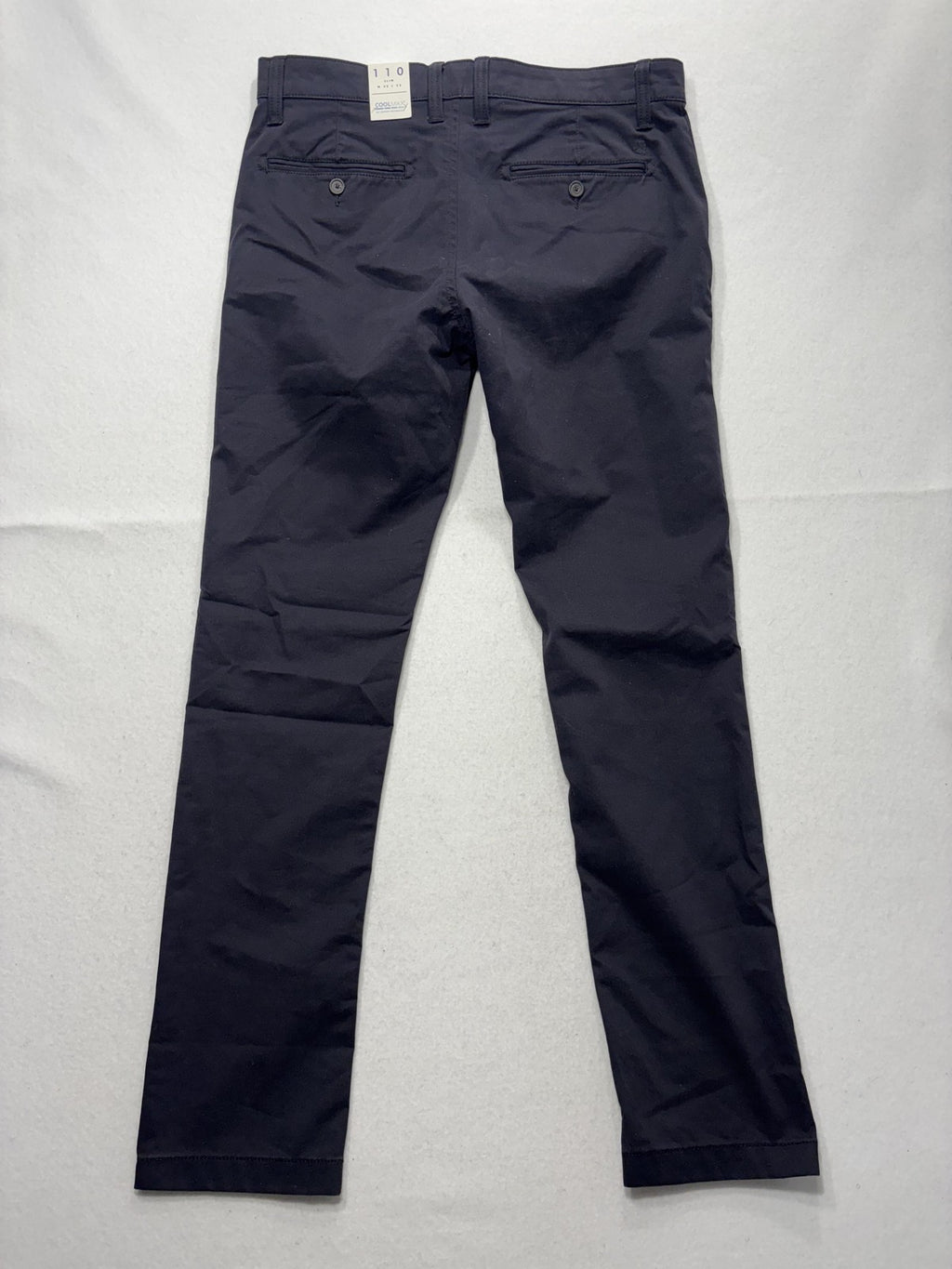 Lucky Brand Chino Pants Mens 32x32 Black 110 Slim Coolmax Moisture Wicking