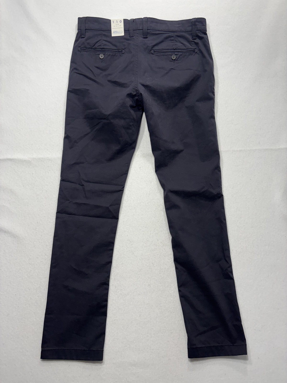 Lucky Brand Chino Pants Mens 32x32 Black 110 Slim Coolmax Moisture Wicking