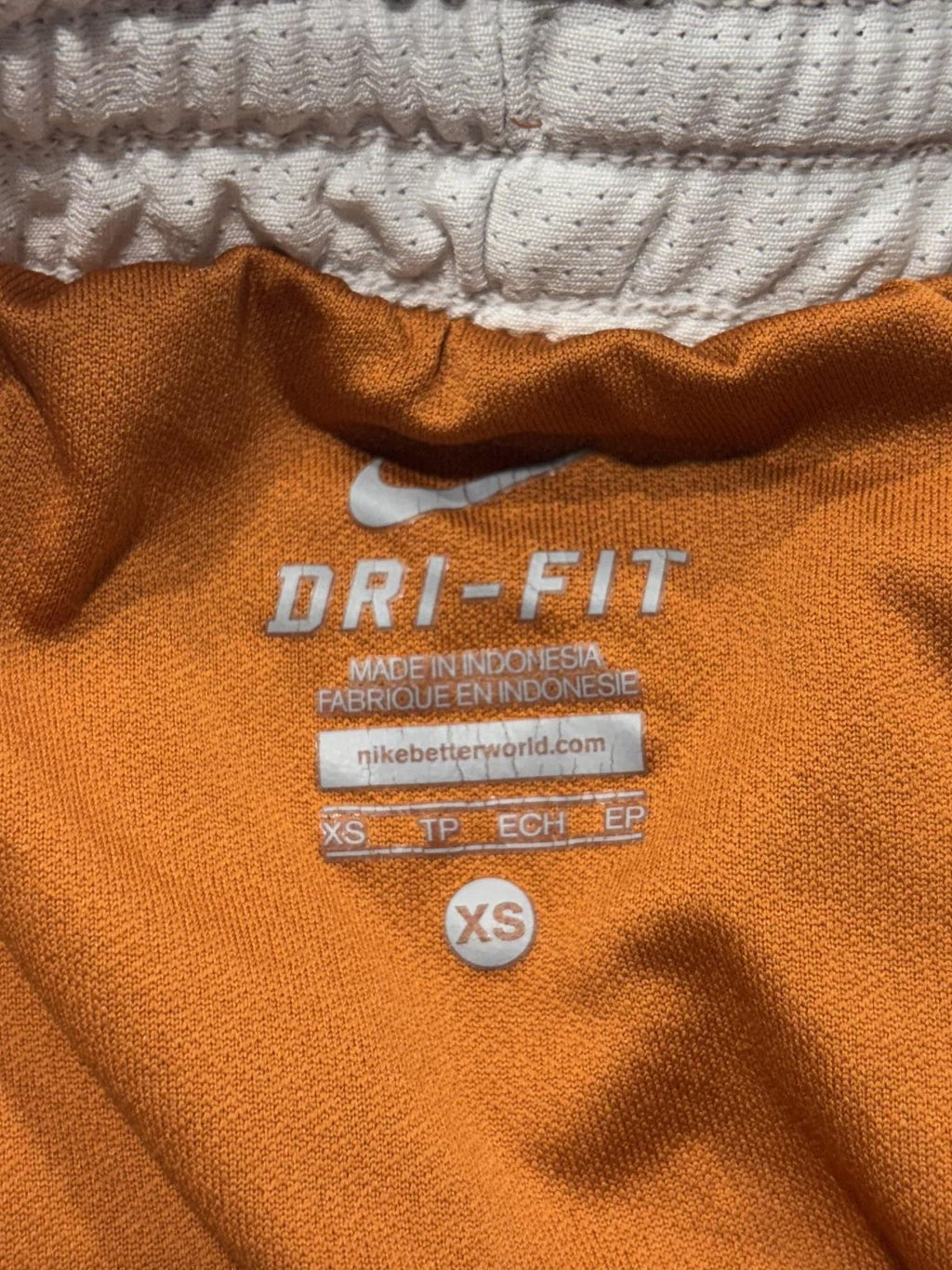 Texas Longhorns Shorts Womens XS Orange NCAA Track Field Nike Dri Fit Running