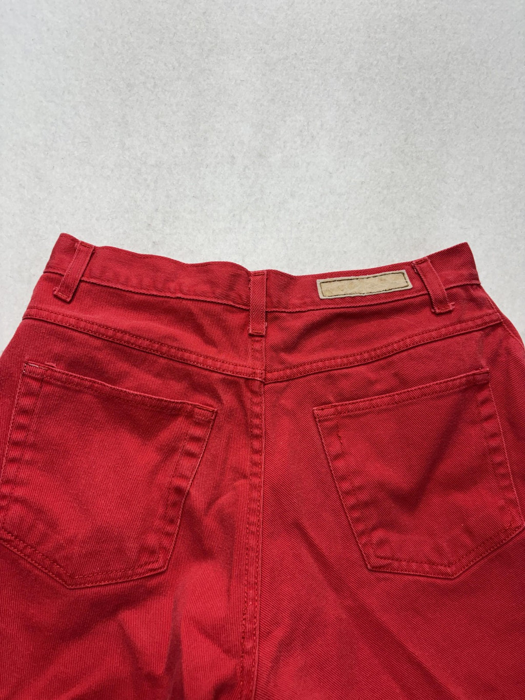 Bill Blass Jeans Shorts Womens 6 Red Denim Mom High Rise 5 Pocket Casual Summer