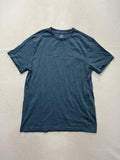 H&M Essentials Shirt Mens Small Blue No 7 Regular Fit Crew Neck Cotton Tee