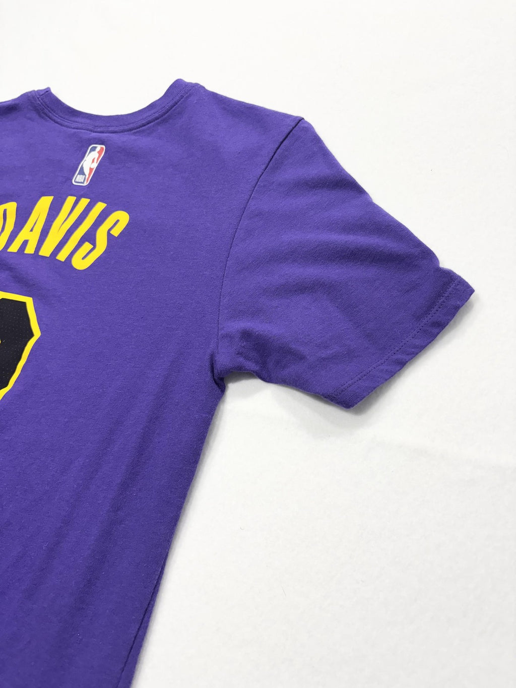 Los Angeles Lakers Shirt Mens Medium Purple NBA Anthony Davis Nike Dri Fit