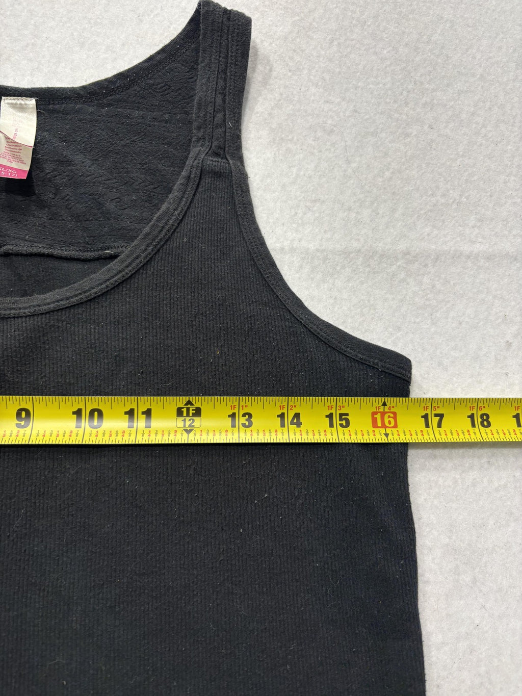 No Boundaries Tank Top Juniors XL Black Scoop Neck Ribbed Knit NJ27T140P